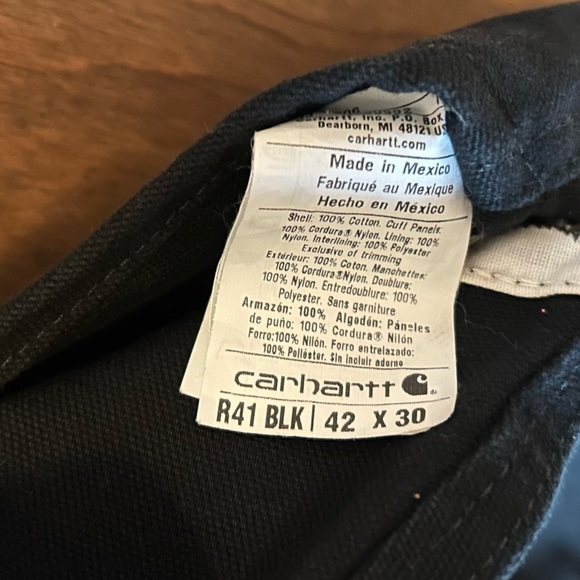 Carhartt Men’s Black Duck Insulated Overalls - Picture 8 of 11